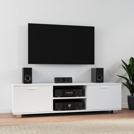Mueble para TV madera contrachapada blanco 120x40,5x35 cm en Muebles TV | Comprar online en Foru.es