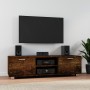 Mueble para TV madera contrachapada roble ahumado 140x40,5x35cm en Muebles TV | Comprar online en Foru.es
