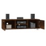 Mueble para TV madera contrachapada roble ahumado 140x40,5x35cm en Muebles TV | Comprar online en Foru.es