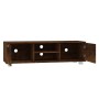 Mueble para TV madera contrachapada roble ahumado 140x40,5x35cm en Muebles TV | Comprar online en Foru.es