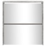Mueble zapatero con espejo 2 niveles gris hormigón 63x17x67 cm en Zapateros y organizadores de calzado | Comprar online en Foru.