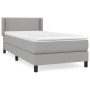 Cama box spring con colchón tela gris claro 80x200 cm de vidaXL, Camas y somieres - Ref: Foro24-3129585, Precio: 276,59 €, De...