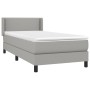 Cama box spring con colchón tela gris claro 80x200 cm de vidaXL, Camas y somieres - Ref: Foro24-3129585, Precio: 276,59 €, De...