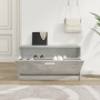Banco zapatero madera contrachapada gris hormigón 80x24x45 cm en Zapateros y organizadores de calzado | Comprar online en Foru.e