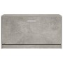 Banco zapatero madera contrachapada gris hormigón 80x24x45 cm en Zapateros y organizadores de calzado | Comprar online en Foru.e