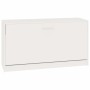 Banco zapatero blanco brillante 80x24x45 cm madera de ingeniería en Zapateros y organizadores de calzado | Comprar online en For