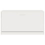 Banco zapatero blanco brillante 80x24x45 cm madera de ingeniería en Zapateros y organizadores de calzado | Comprar online en For
