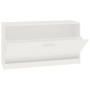 Banco zapatero blanco brillante 80x24x45 cm madera de ingeniería en Zapateros y organizadores de calzado | Comprar online en For