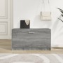 Banco zapatero madera contrachapada gris Sonoma 80x24x45 cm en Zapateros y organizadores de calzado | Comprar online en Foru.es