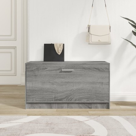 Banco zapatero madera contrachapada gris Sonoma 80x24x45 cm en Zapateros y organizadores de calzado | Comprar online en Foru.es