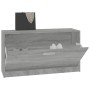 Banco zapatero madera contrachapada gris Sonoma 80x24x45 cm en Zapateros y organizadores de calzado | Comprar online en Foru.es