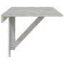 Mesa de pared plegable contrachapada gris hormigón 100x60x56 cm en Mesas plegables | Comprar online en Foru.es