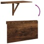 Mesa de pared plegable contrachapada roble ahumado 100x60x56 cm en Mesas plegables | Comprar online en Foru.es