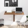 Mesa de pared plegable contrachapada marrón roble 100x60x56 cm en Mesas plegables | Comprar online en Foru.es