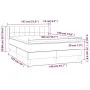 Box spring bed with dark gray fabric mattress 140x190 cm by vidaXL, Beds and slatted bases - Ref: Foro24-3129706, Price: 481,...