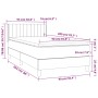 Cama box spring con colchón tela gris oscuro 90x200 cm de vidaXL, Camas y somieres - Ref: Foro24-3129842, Precio: 307,44 €, D...
