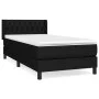 Box spring bed with black fabric mattress 90x200 cm by vidaXL, Beds and slatted bases - Ref: Foro24-3129923, Price: 297,83 €,...