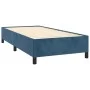 Cama box spring con colchón terciopelo azul oscuro 90x200 cm de vidaXL, Camas y somieres - Ref: Foro24-3129373, Precio: 390,9...