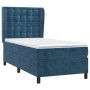 Cama box spring con colchón terciopelo azul oscuro 80x200 cm de vidaXL, Camas y somieres - Ref: Foro24-3129421, Precio: 315,7...