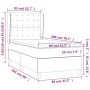 Cama box spring con colchón terciopelo azul oscuro 80x200 cm de vidaXL, Camas y somieres - Ref: Foro24-3129421, Precio: 315,7...