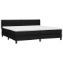 Cama box spring con colchón tela negro 200x200 cm de vidaXL, Camas y somieres - Ref: Foro24-3129979, Precio: 605,40 €, Descue...