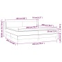 Cama box spring con colchón tela gris claro 200x200 cm de vidaXL, Camas y somieres - Ref: Foro24-3130137, Precio: 586,22 €, D...
