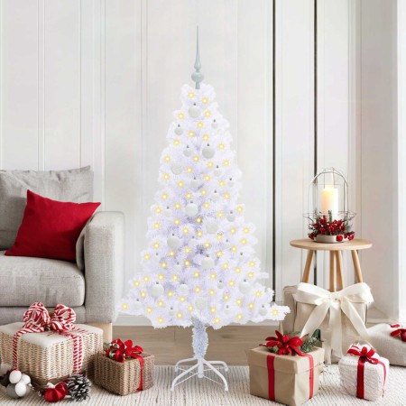 Árbol de Navidad artificial con 150 LED 150 cm PVC y Acero en Decoración Festiva y Estacional | Comprar online en Foru.es