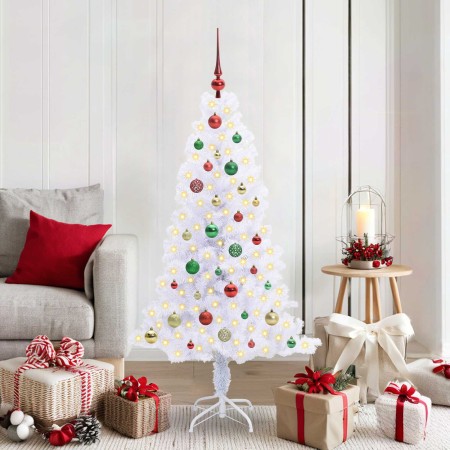 Árbol de Navidad artificial con 150 LED 150 cm PVC y Acero en Decoración Festiva y Estacional | Comprar online en Foru.es