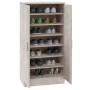Mueble zapatero madera contrachapada gris hormigón 55x35x108 cm en Zapateros y organizadores de calzado | Comprar online en Foru