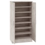 Mueble zapatero madera contrachapada gris hormigón 55x35x108 cm en Zapateros y organizadores de calzado | Comprar online en Foru