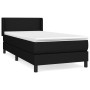 Cama box spring con colchón tela negro 90x190 cm de vidaXL, Camas y somieres - Ref: Foro24-3129515, Precio: 304,99 €, Descuen...