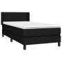 Cama box spring con colchón tela negro 90x190 cm de vidaXL, Camas y somieres - Ref: Foro24-3129515, Precio: 304,99 €, Descuen...