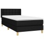 Cama box spring con colchón tela negro 90x200 cm de vidaXL, Camas y somieres - Ref: Foro24-3130563, Precio: 297,78 €, Descuen...