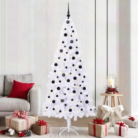 Árbol de Navidad artificial con 300 LED 210 cm PVC y Acero en Decoración Festiva y Estacional | Comprar online en Foru.es