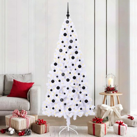 Árbol de Navidad artificial con 300 LED 210 cm PVC y Acero en Decoración Festiva y Estacional | Comprar online en Foru.es