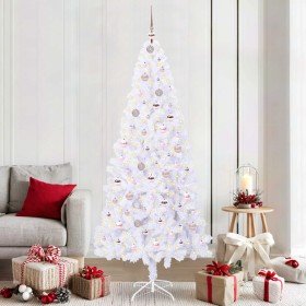 Árbol de Navidad artificial con 300 LED 210 cm PVC y Acero en Decoración Festiva y Estacional | Comprar online en Foru.es
