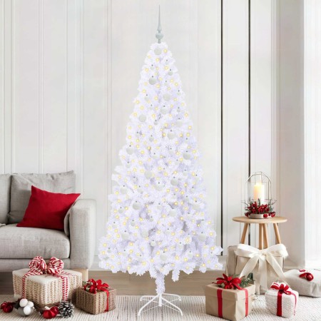 Árbol de Navidad artificial con 300 LED 210 cm PVC y Acero en Decoración Festiva y Estacional | Comprar online en Foru.es
