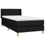 Cama box spring con colchón tela negro 90x200 cm de vidaXL, Camas y somieres - Ref: Foro24-3130083, Precio: 295,43 €, Descuen...