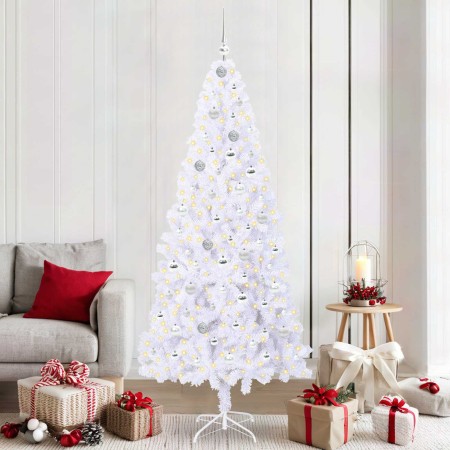 Árbol de Navidad artificial con 300 LED 210 cm PVC y Acero en Decoración Festiva y Estacional | Comprar online en Foru.es