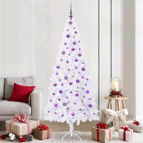 Árbol de Navidad artificial con 300 LED 210 cm PVC y Acero en Decoración Festiva y Estacional | Comprar online en Foru.es