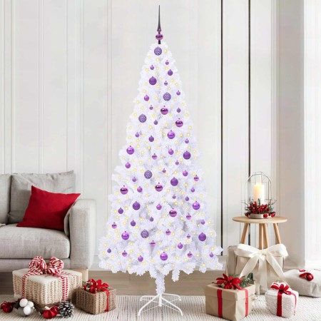 Árbol de Navidad artificial con 300 LED 210 cm PVC y Acero en Decoración Festiva y Estacional | Comprar online en Foru.es