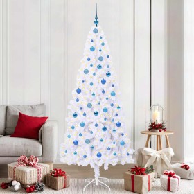 Árbol de Navidad artificial con 300 LED 210 cm PVC y Acero en Decoración Festiva y Estacional | Comprar online en Foru.es