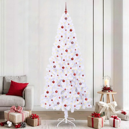 Árbol de Navidad artificial con 300 LED 240 cm PVC y Acero en Decoración Festiva y Estacional | Comprar online en Foru.es