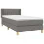 Box spring bed with dark gray fabric mattress 90x200 cm by vidaXL, Beds and slatted bases - Ref: Foro24-3130402, Price: 303,3...