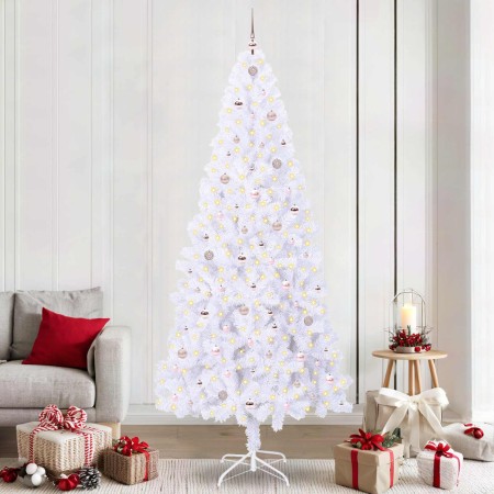 Árbol de Navidad artificial con 300 LED 240 cm PVC y Acero en Decoración Festiva y Estacional | Comprar online en Foru.es