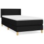 Cama box spring con colchón tela negro 90x200 cm de vidaXL, Camas y somieres - Ref: Foro24-3130163, Precio: 292,25 €, Descuen...