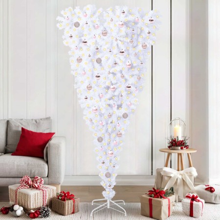 Árbol de Navidad artificial con 300 LED 210 cm PVC y Acero en Decoración Festiva y Estacional | Comprar online en Foru.es