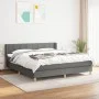 Box spring bed with dark gray fabric mattress 160x200 cm by vidaXL, Beds and slatted bases - Ref: Foro24-3130282, Price: 500,...