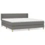Box spring bed with dark gray fabric mattress 160x200 cm by vidaXL, Beds and slatted bases - Ref: Foro24-3130282, Price: 500,...