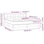 Box spring bed with dark gray fabric mattress 160x200 cm by vidaXL, Beds and slatted bases - Ref: Foro24-3130282, Price: 500,...